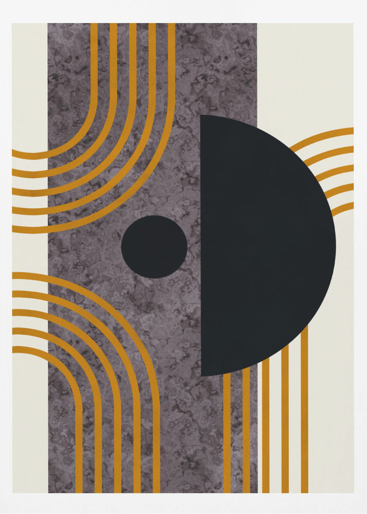 Marmorkomposition aus der Mitte des Jahrhunderts | Poster