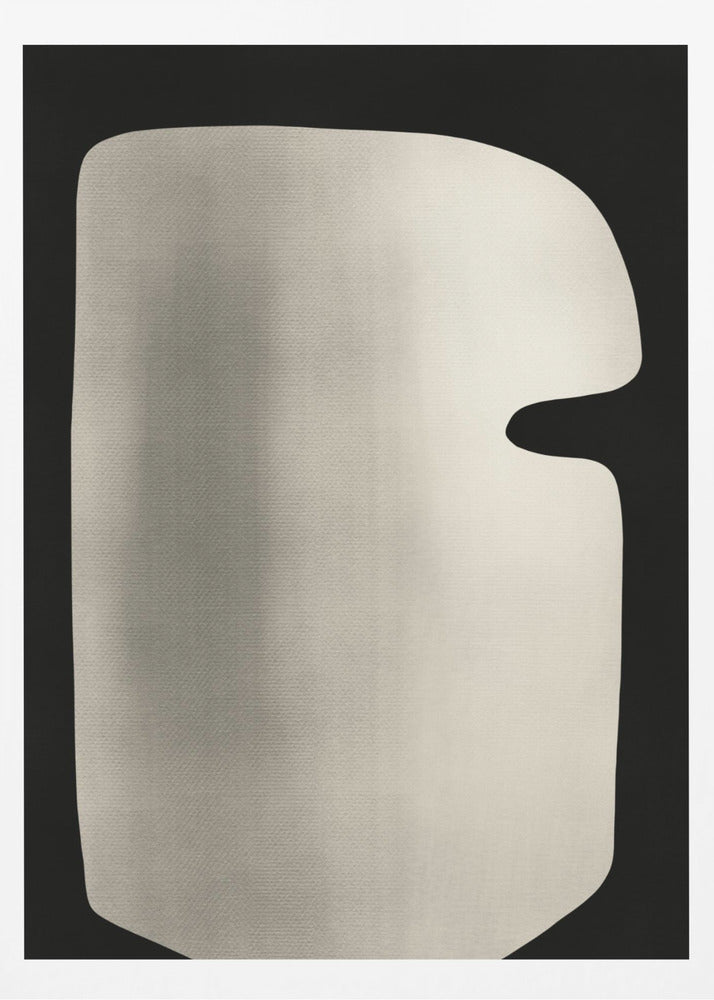 Abstrakte weiße Skulpturmaske | Poster