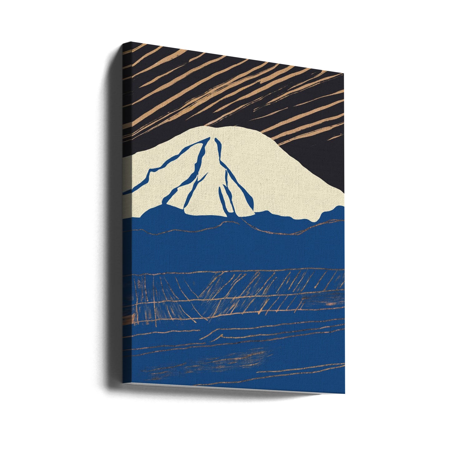 Snowy Mountain Glow | Canvas