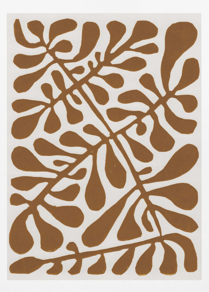 Linolschnittpflanze Nr. 2 | Poster