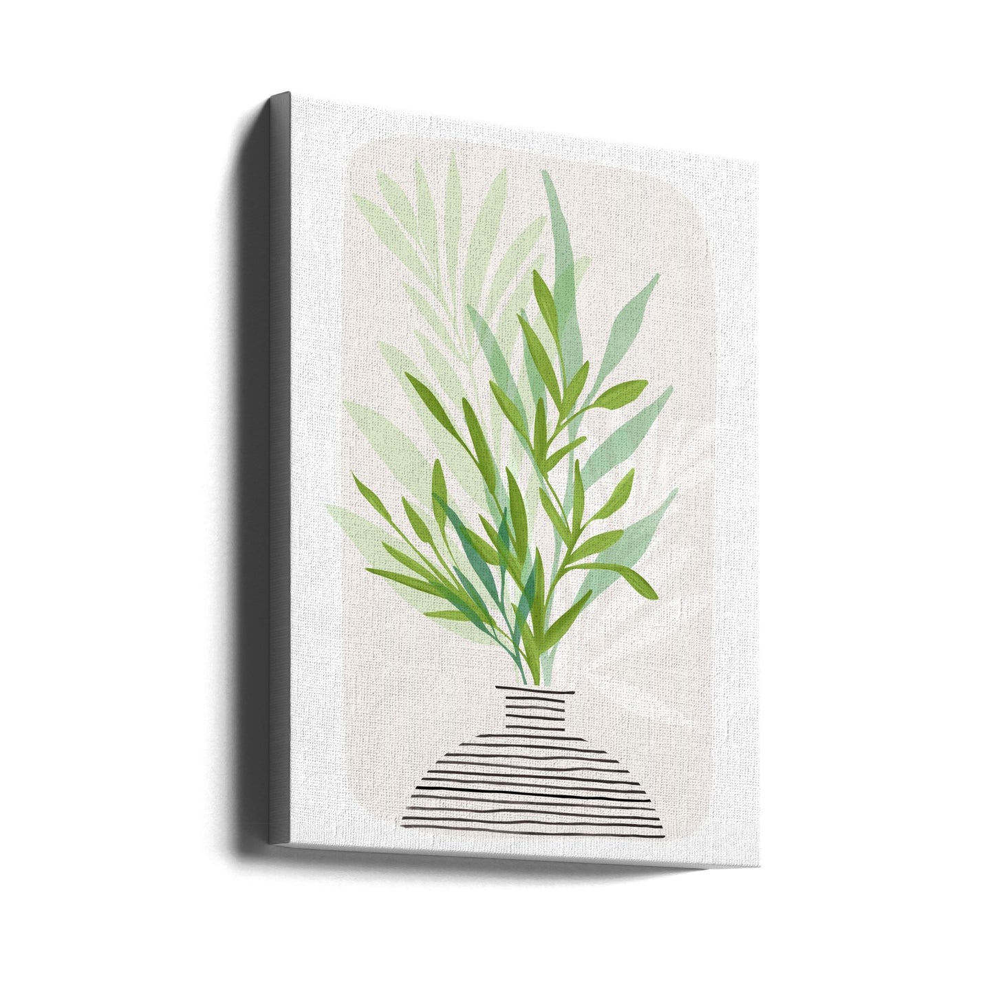 Natura morta con rami di ulivo dipinti | Stampe su Tela