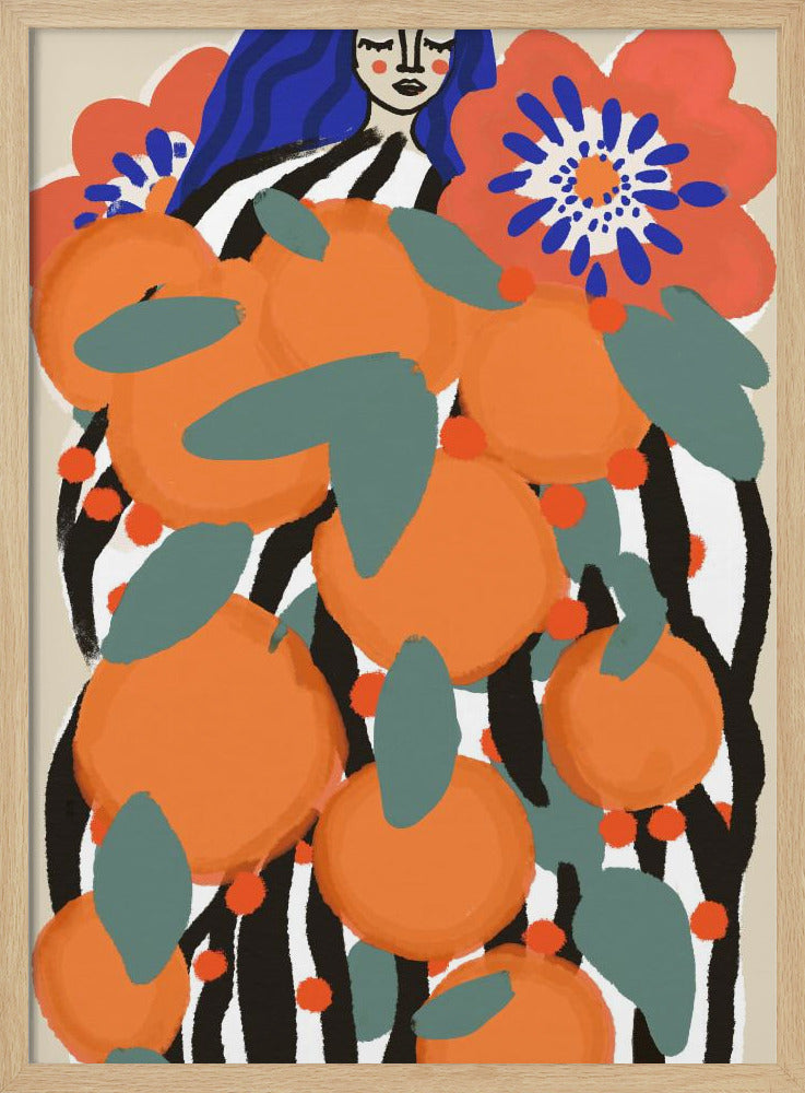Obstprinzessin | Poster - Kunstdruck