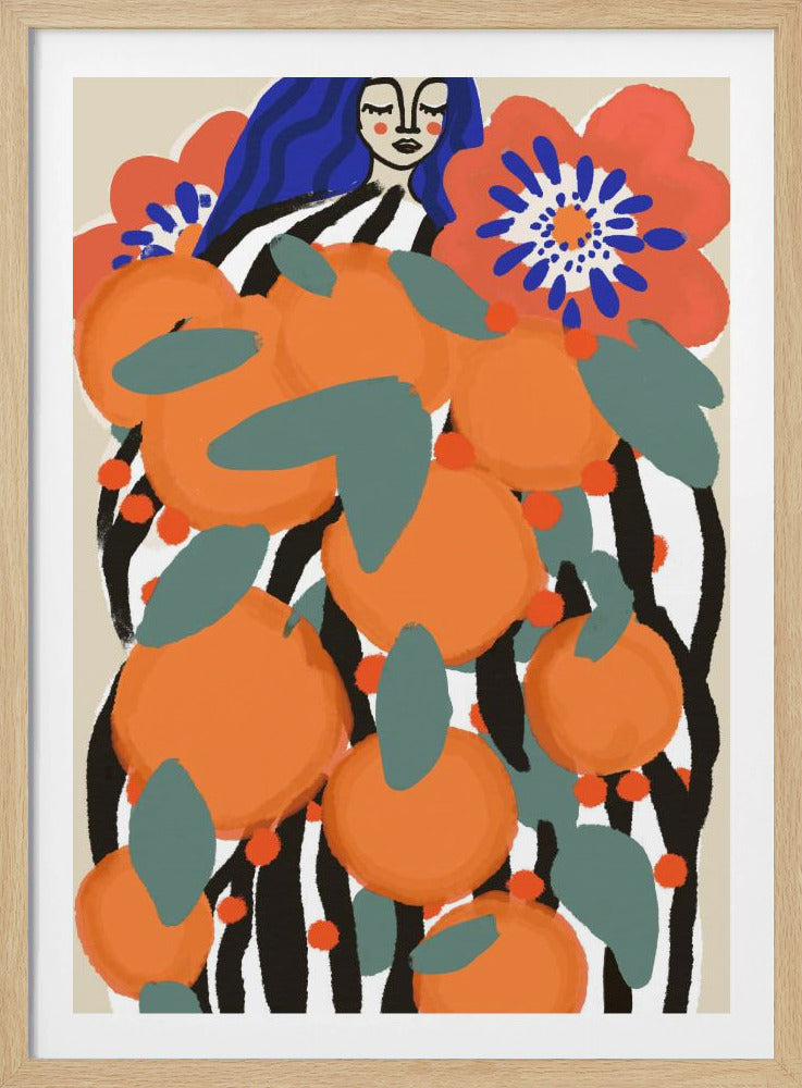 Obstprinzessin | Poster - Kunstdruck