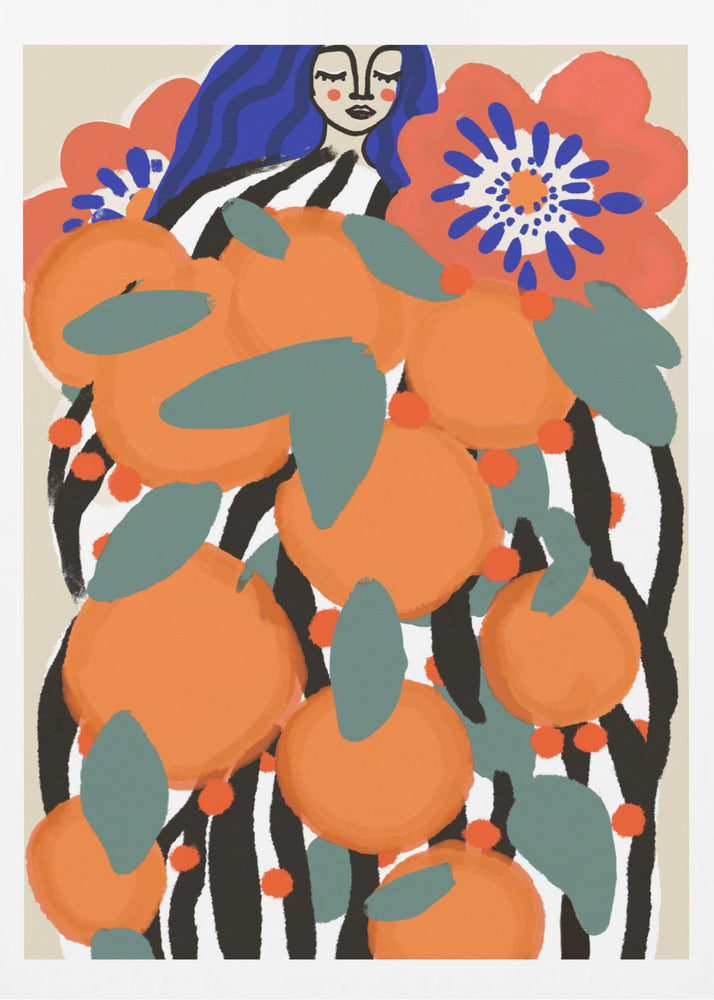 Obstprinzessin | Poster - Kunstdruck