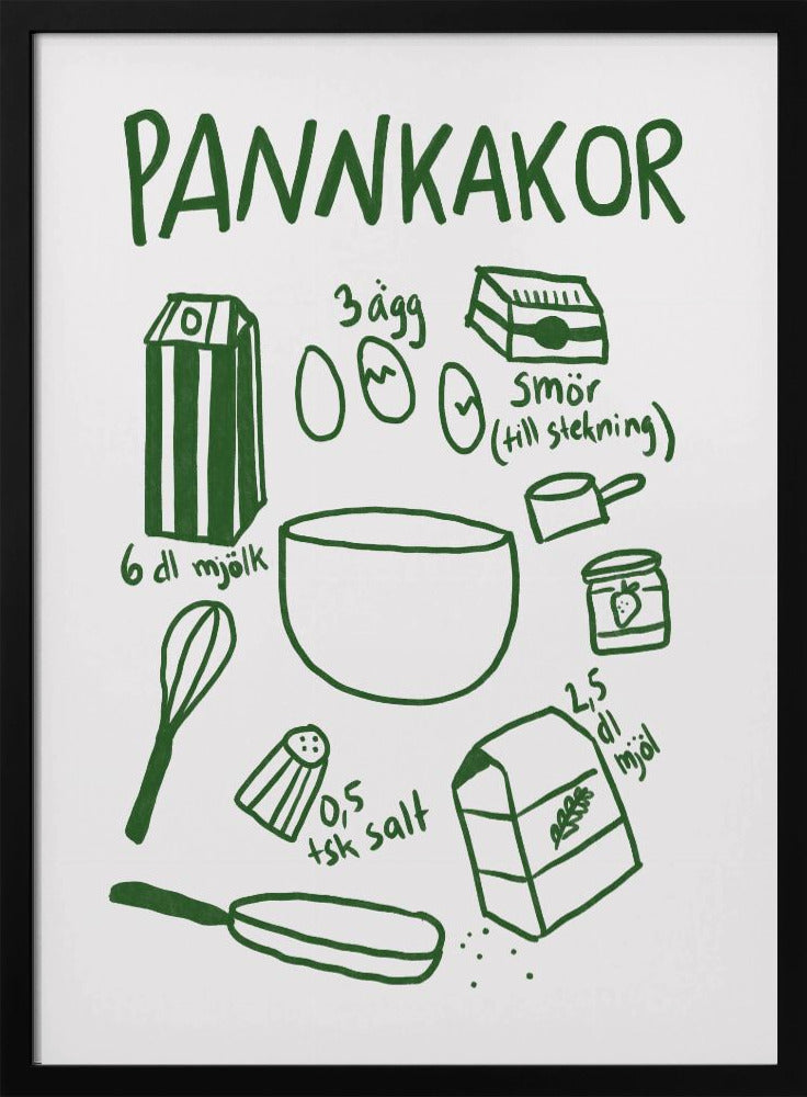 Pfannkuchenzutaten | Poster