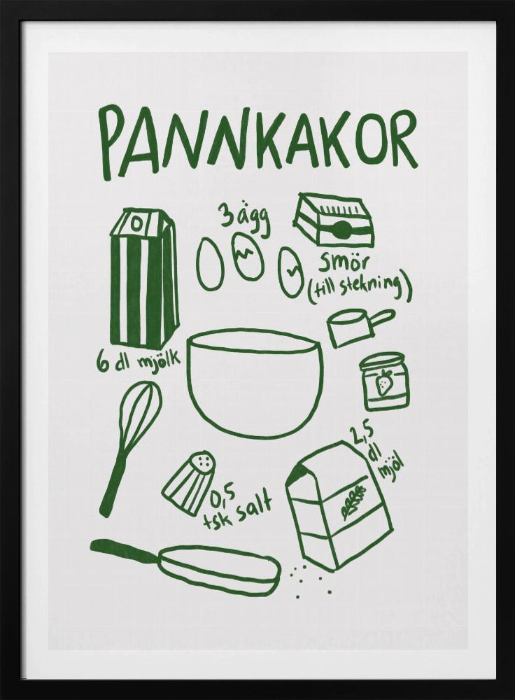 Pfannkuchenzutaten | Poster
