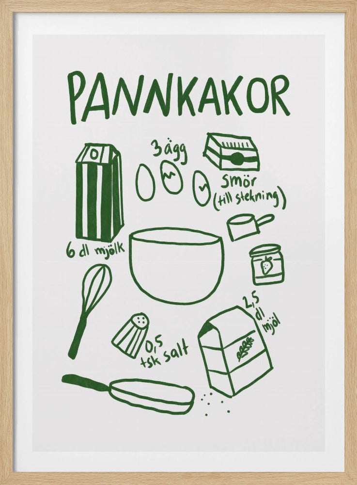 Pfannkuchenzutaten | Poster