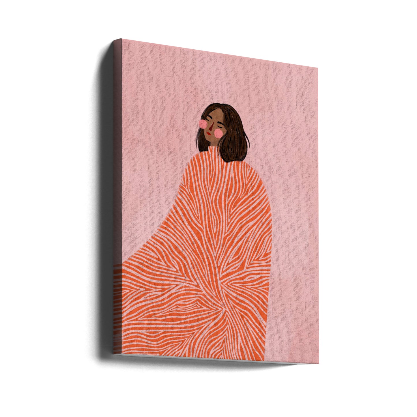 Nainen pyörteiden kanssa | Canvastaulut