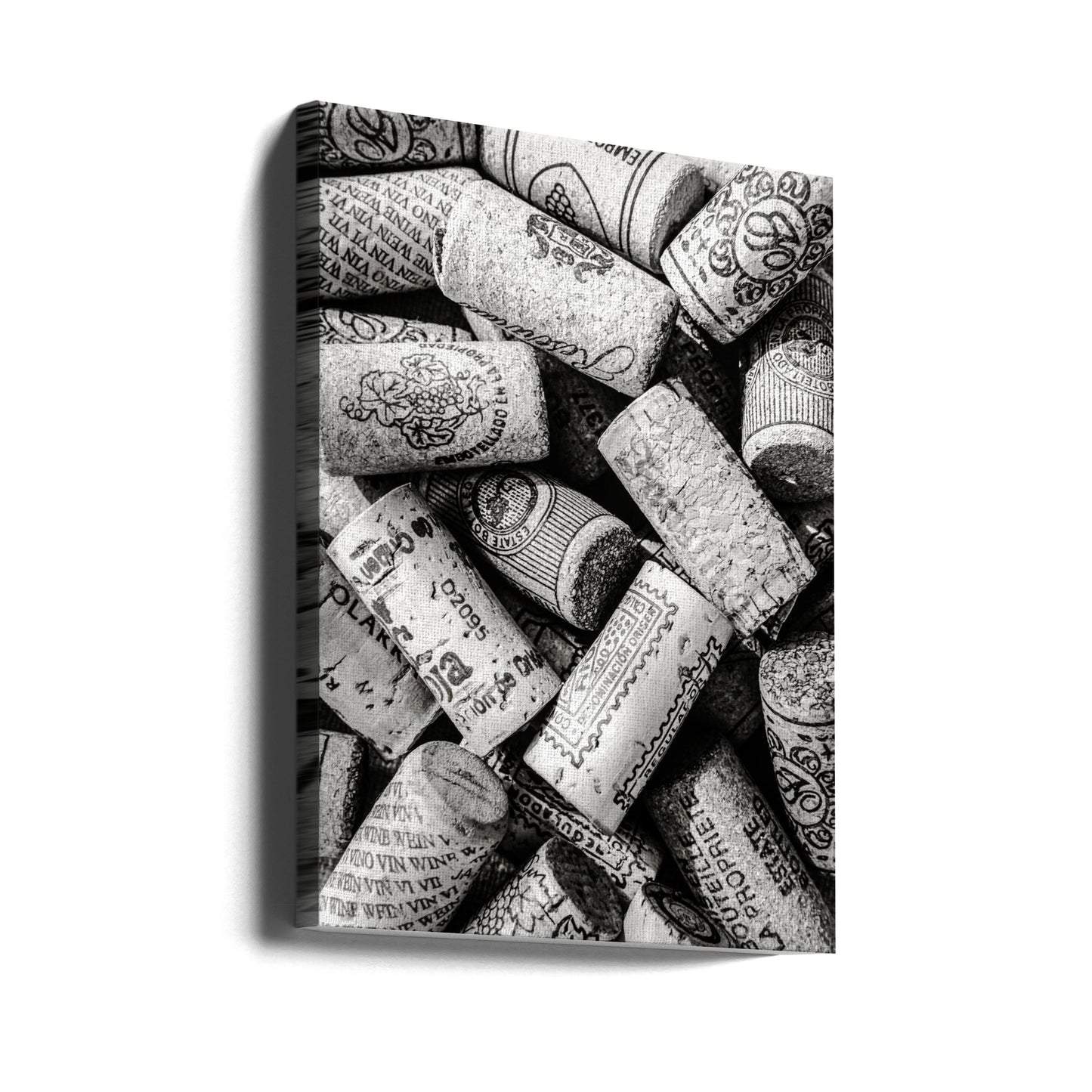 Wine 001 Bw | Canvas