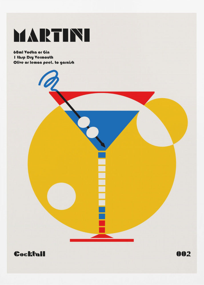 Martini Bauhaus Cocktail | Poster