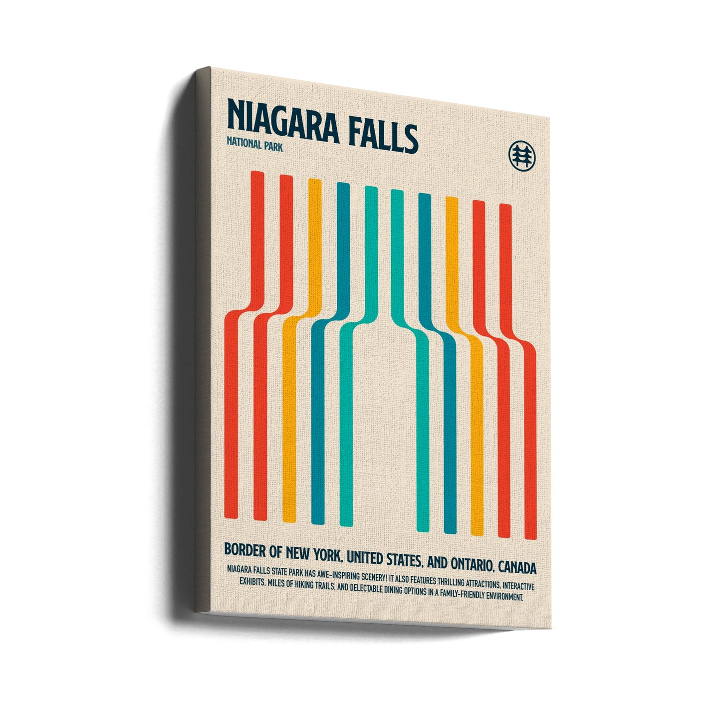 Niagara Falls National Park Travel Poster | Canvas