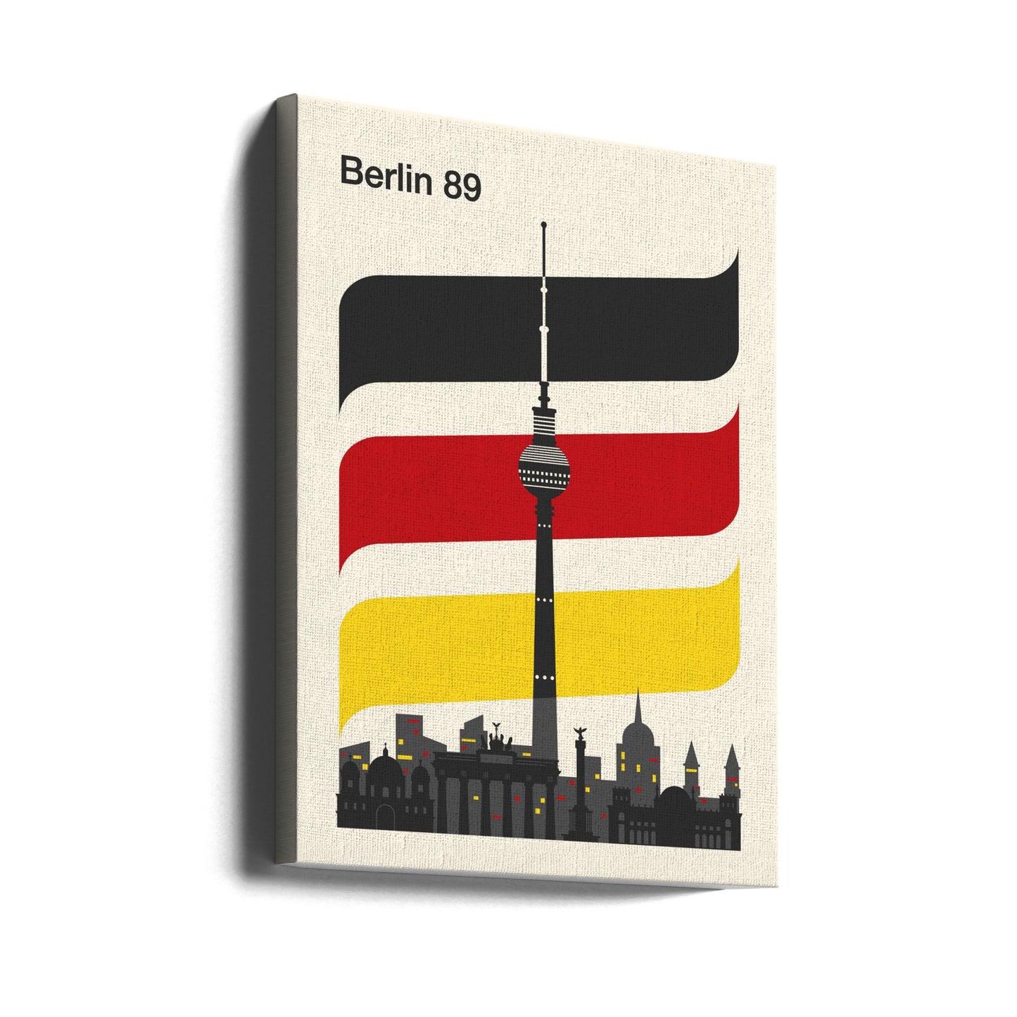 Berlin Retro Reisedruck | Leinwand-Bilder