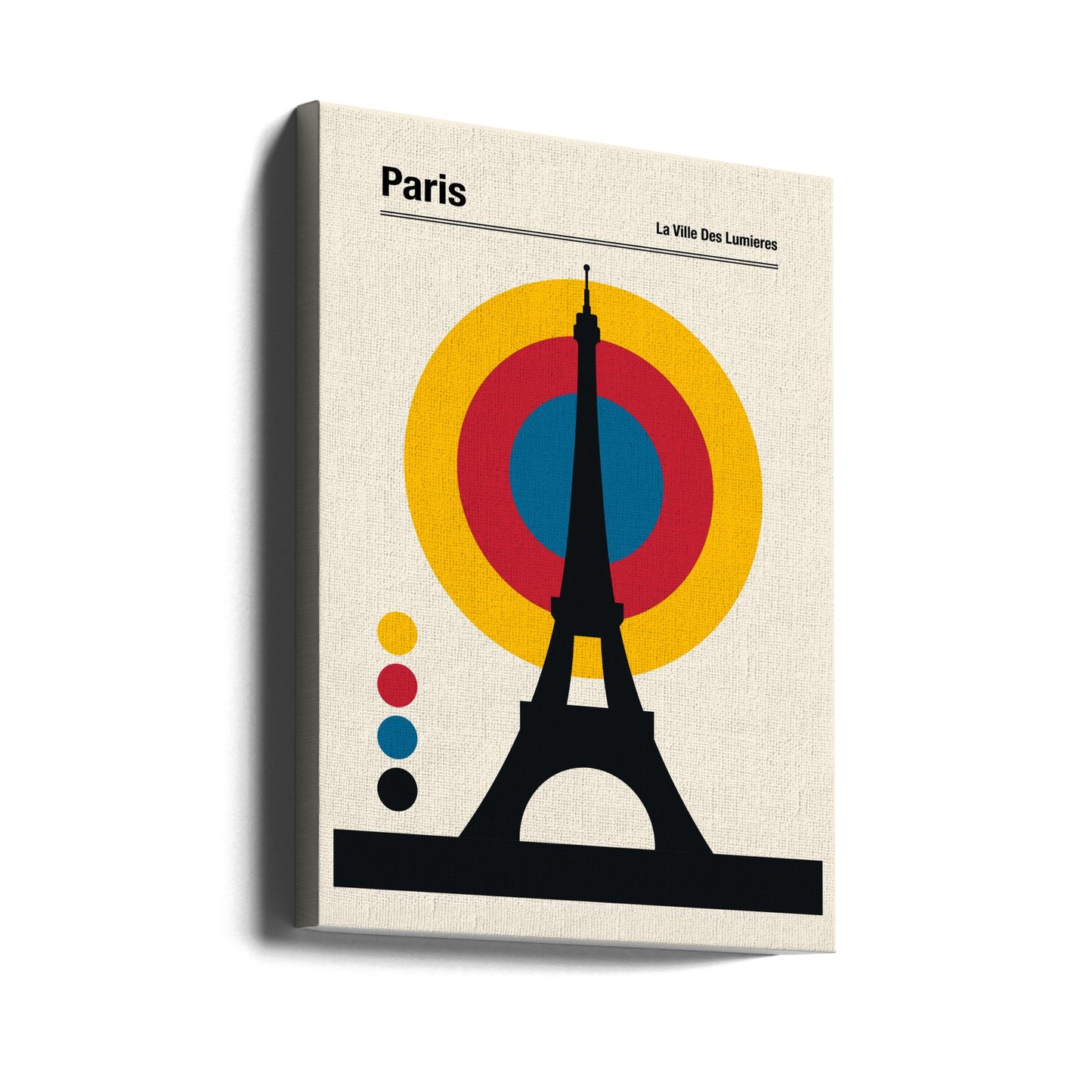 Paris Eiffel Tower Retro travel Print | Canvas