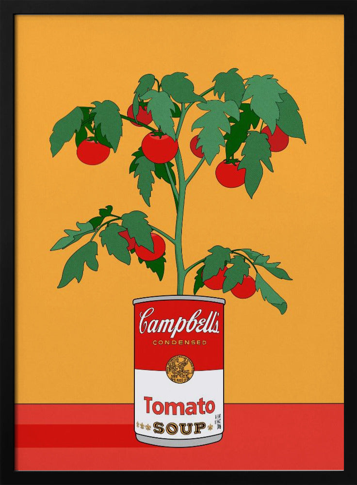 Campbells Suppe Tomatenpflanze Retro Illustration | Poster