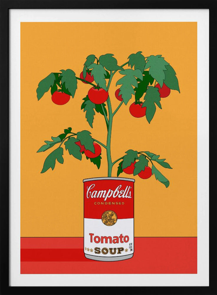 Campbells Suppe Tomatenpflanze Retro Illustration | Poster