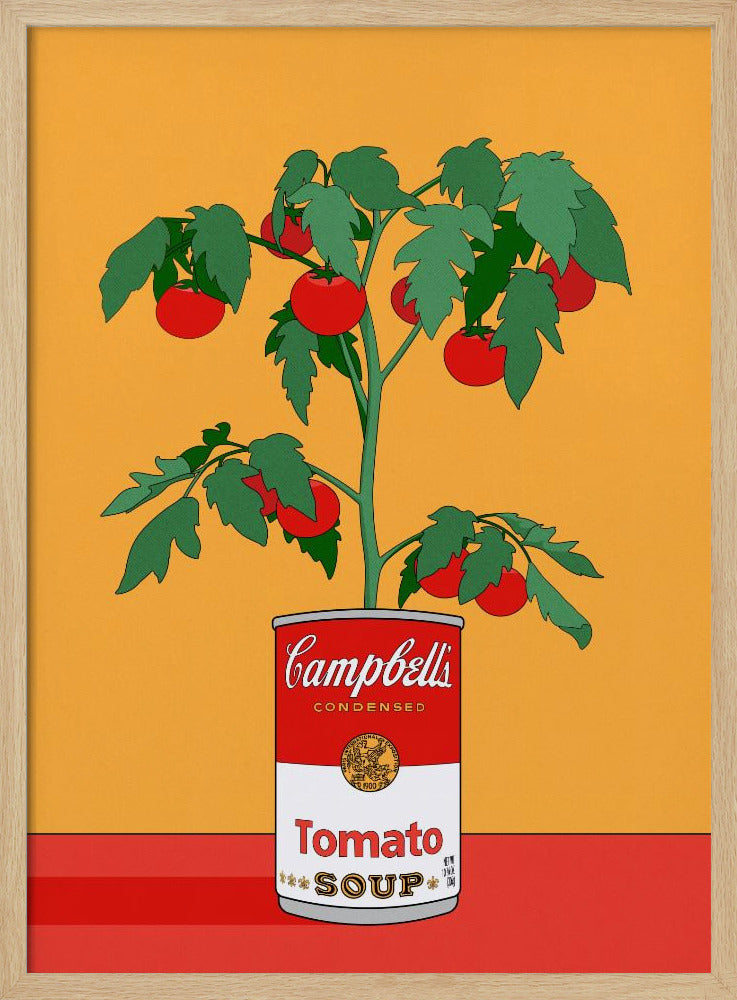 Campbells Suppe Tomatenpflanze Retro Illustration | Poster