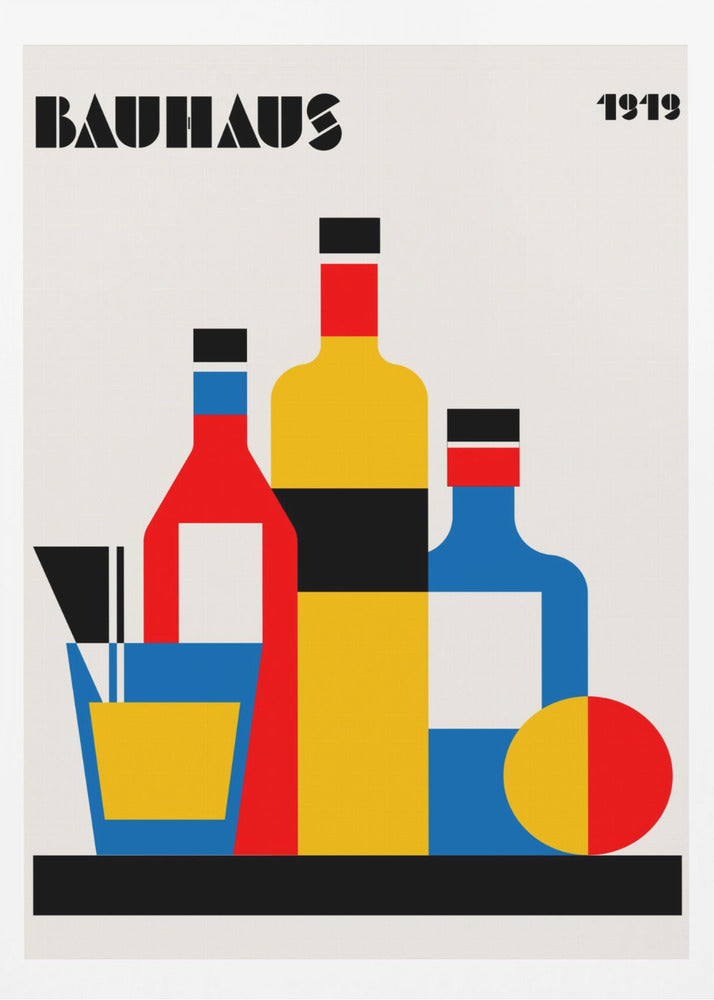 Bauhaus Wine Print | Poster