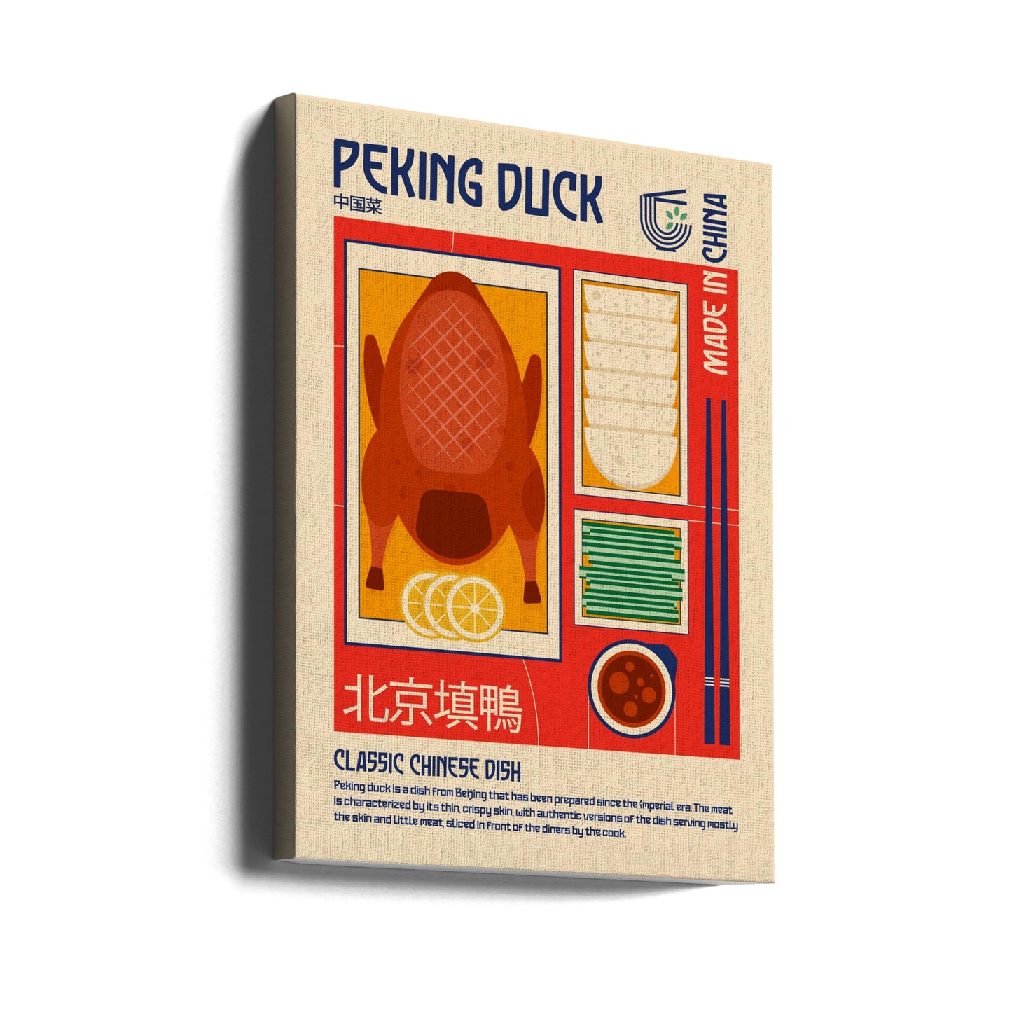 Pekingand japansk madtryk | Lærredsbilleder