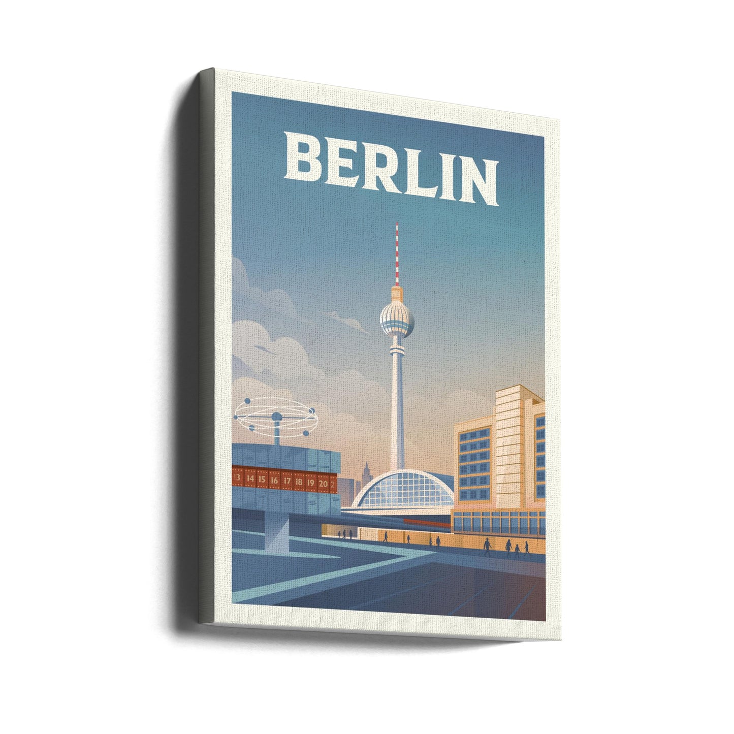 Berliner Stadtbild Reisedruck | Leinwand-Bilder