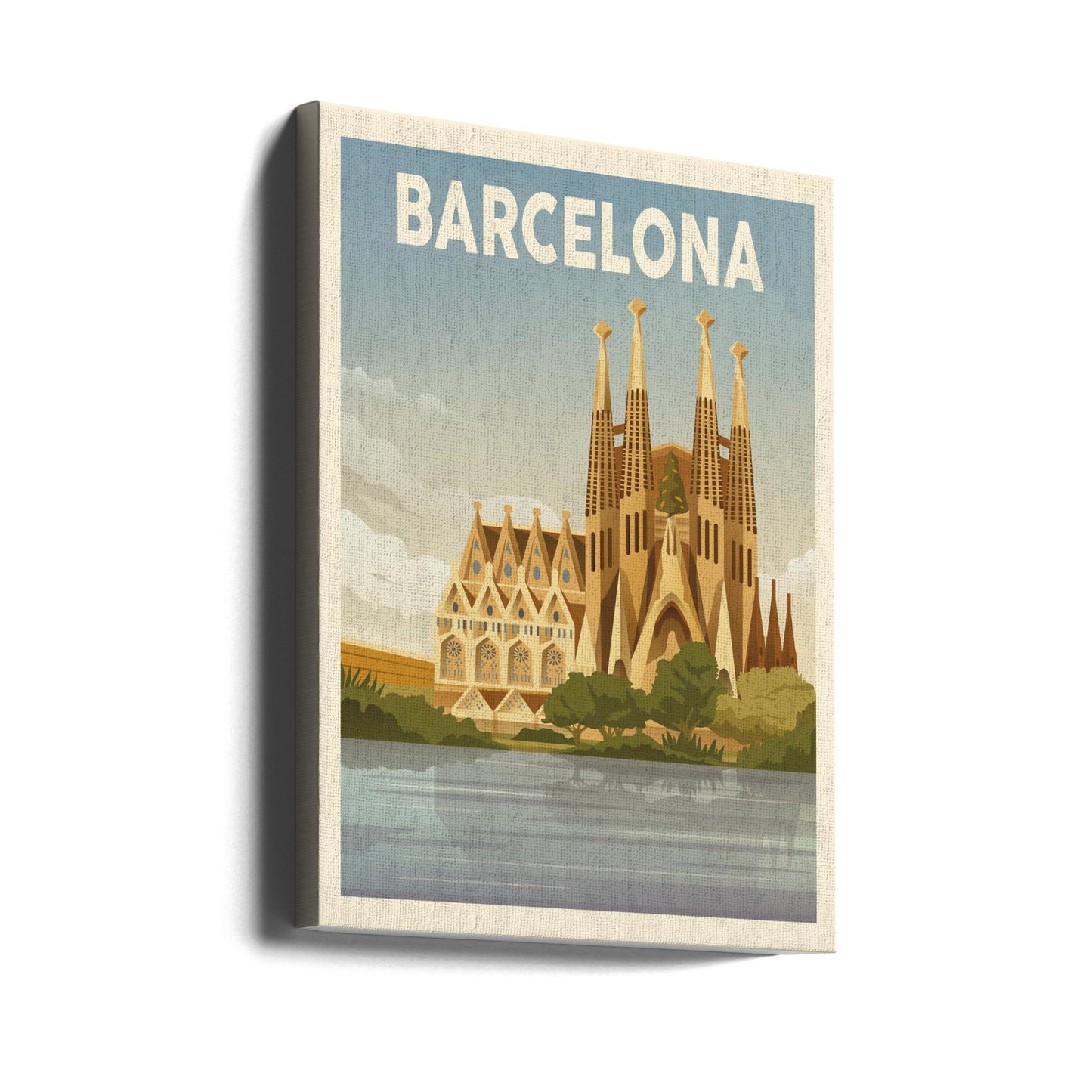 Barcelona Reisedruck | Leinwand-Bilder