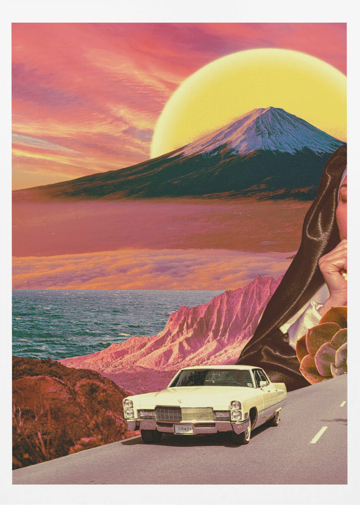 Retro-Landschaftscollage | Poster