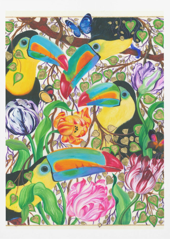 Colorful Toucans | Poster