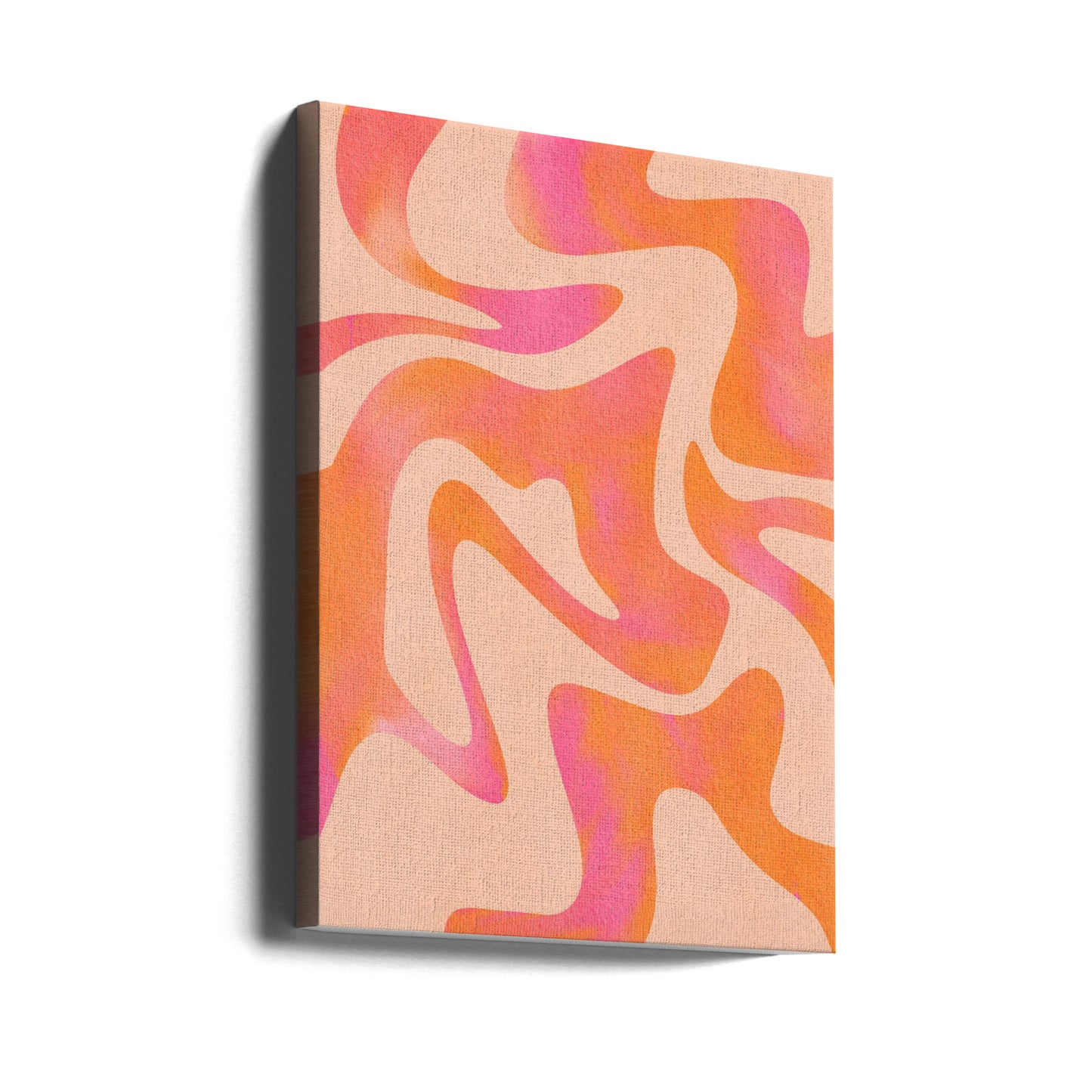 Vague abstraite-Peach Fuzz | Tableaux sur Toile