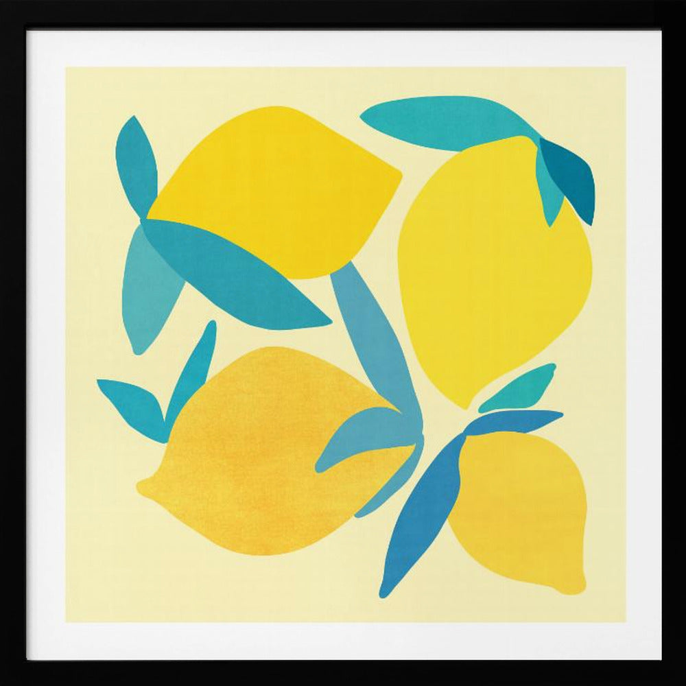 Lemon Shapes 2 | Poster