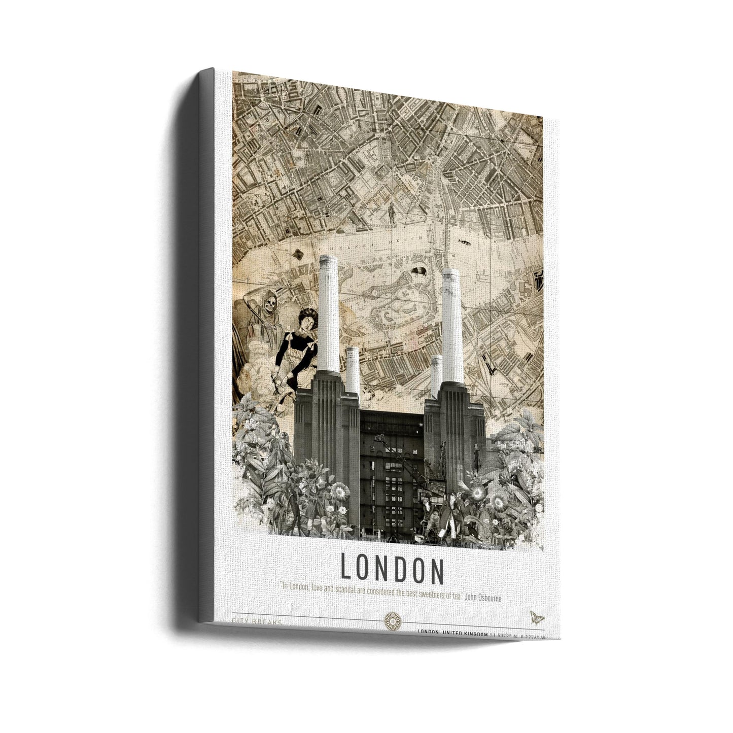 Lontoo Battersea (Kaupunkilomat) | Canvastaulut