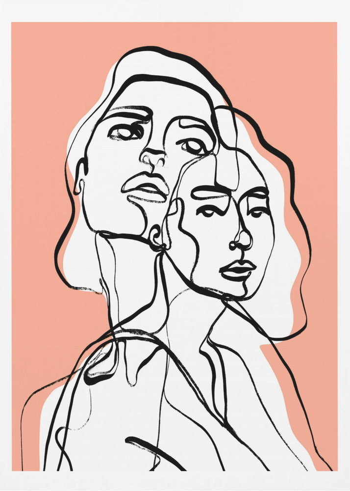 Verschlungene Gesichter | Poster