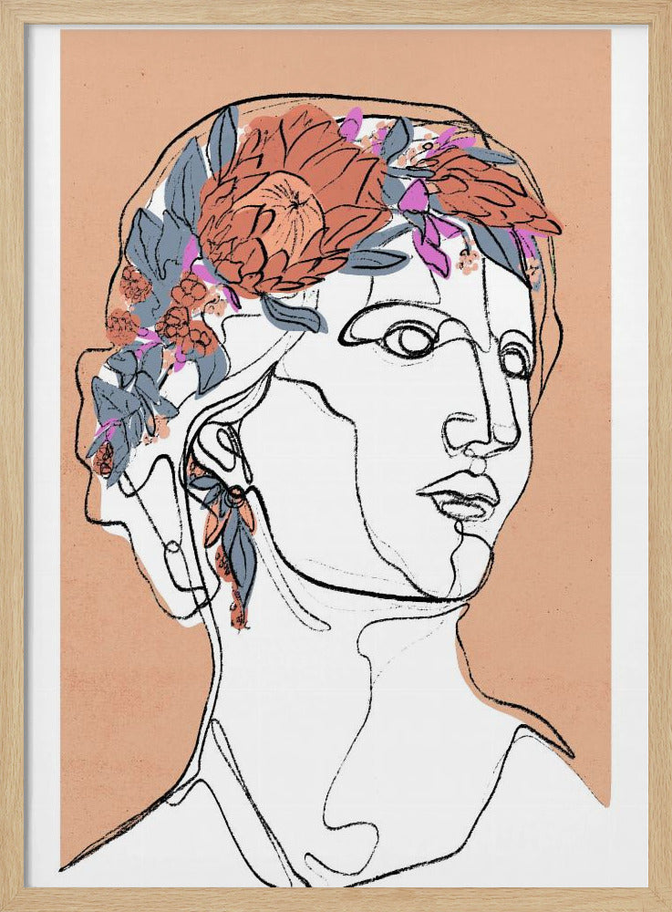 Blumensilhouette | Poster