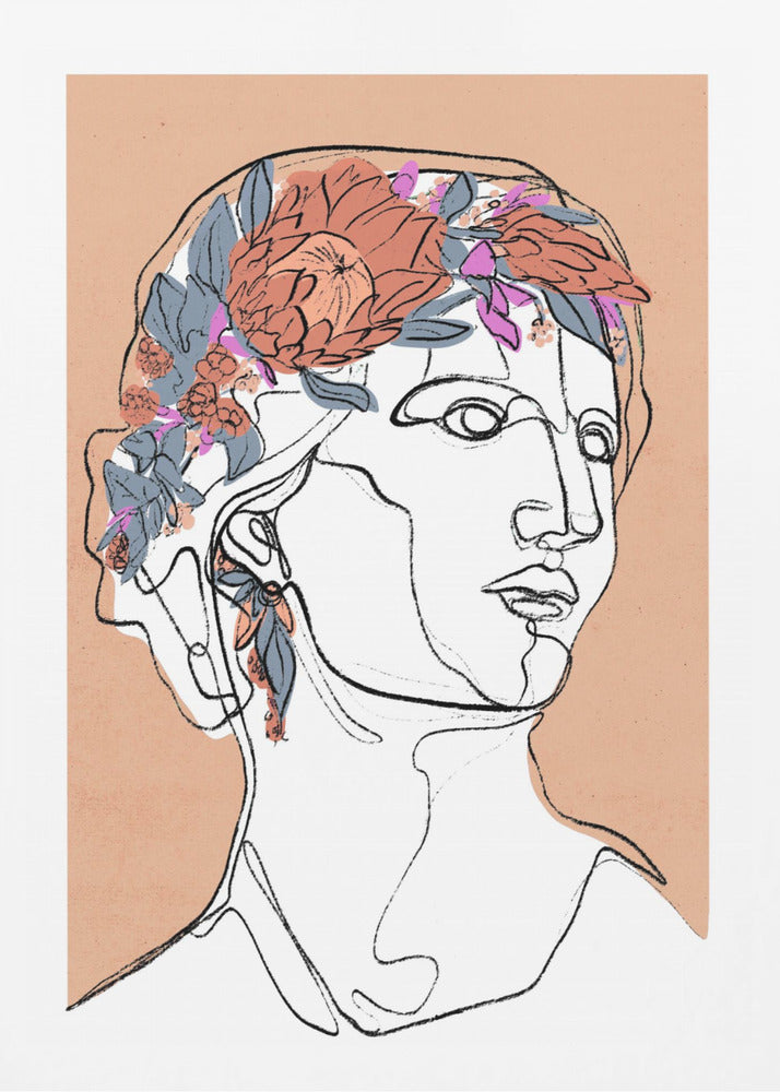 Blumensilhouette | Poster