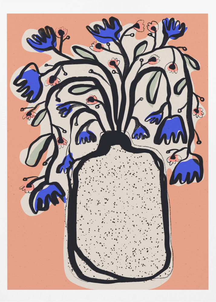 Schöner Blumenstrauß (Pfirsich) | Poster