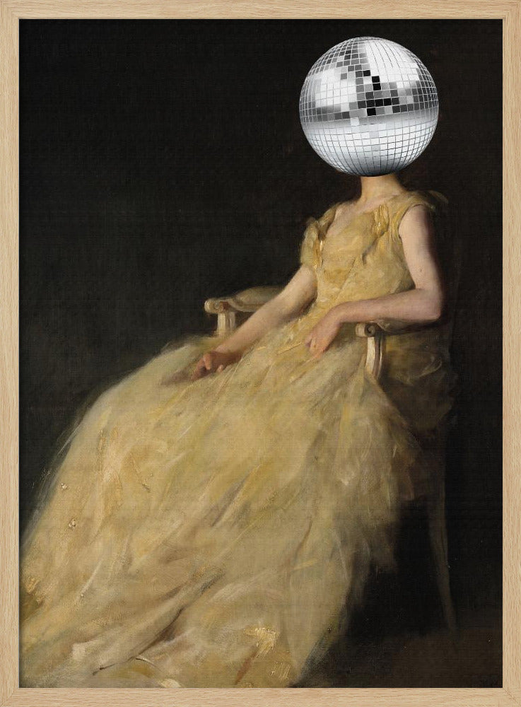 Disco-Kopf-Vintage-Collage | Poster