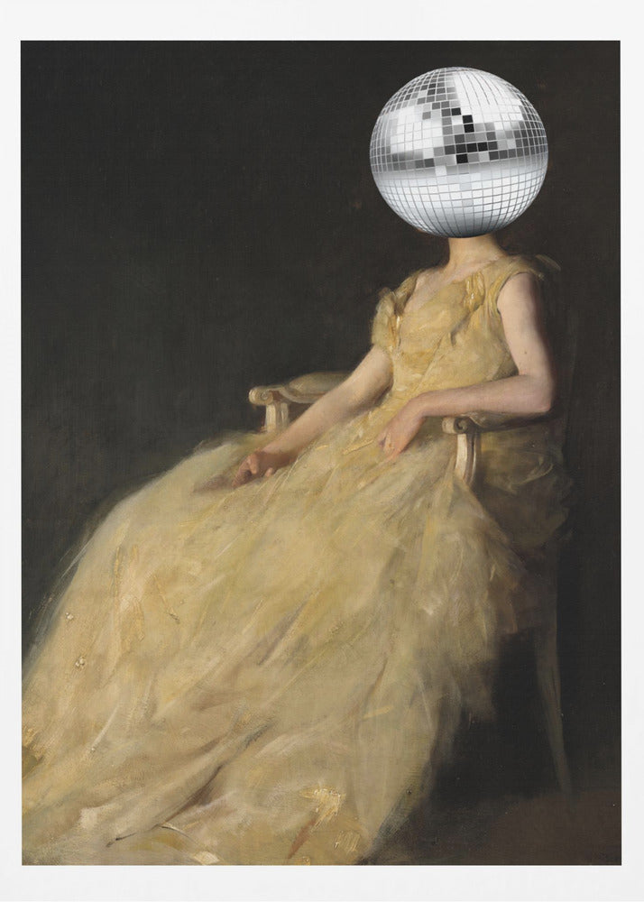 Disco-Kopf-Vintage-Collage | Poster