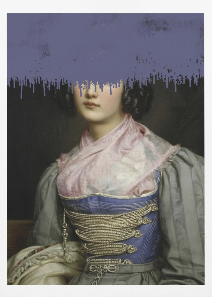Porträt einer Vintage-Frauencollage | Poster
