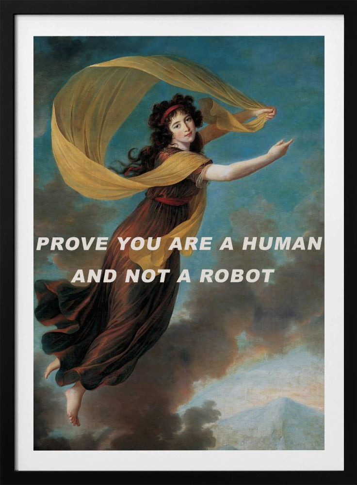 Beweise, dass du ein Mensch und kein Roboter bist. | Poster