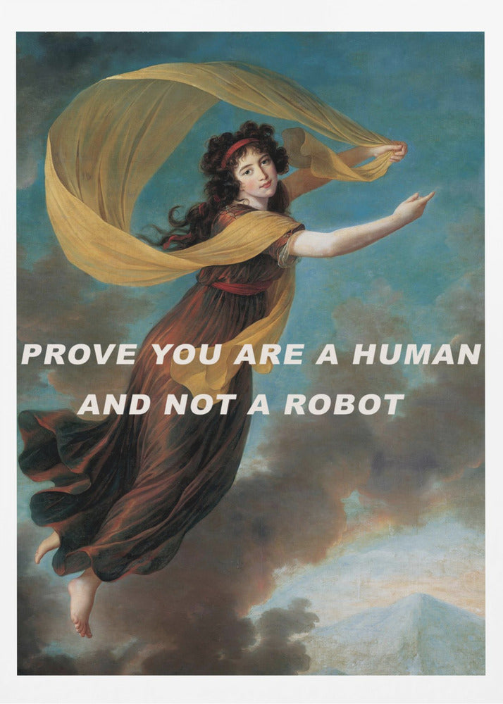 Beweise, dass du ein Mensch und kein Roboter bist. | Poster