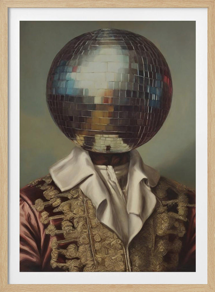DiscoHead King / Altered Collage Art | Poster