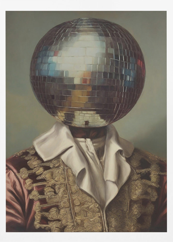DiscoHead King / Altered Collage Art | Poster