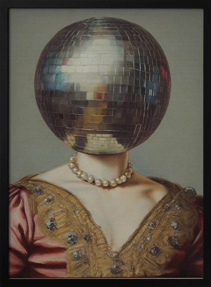 DiscoHead Queen / Veränderte Collage-Kunst | Poster