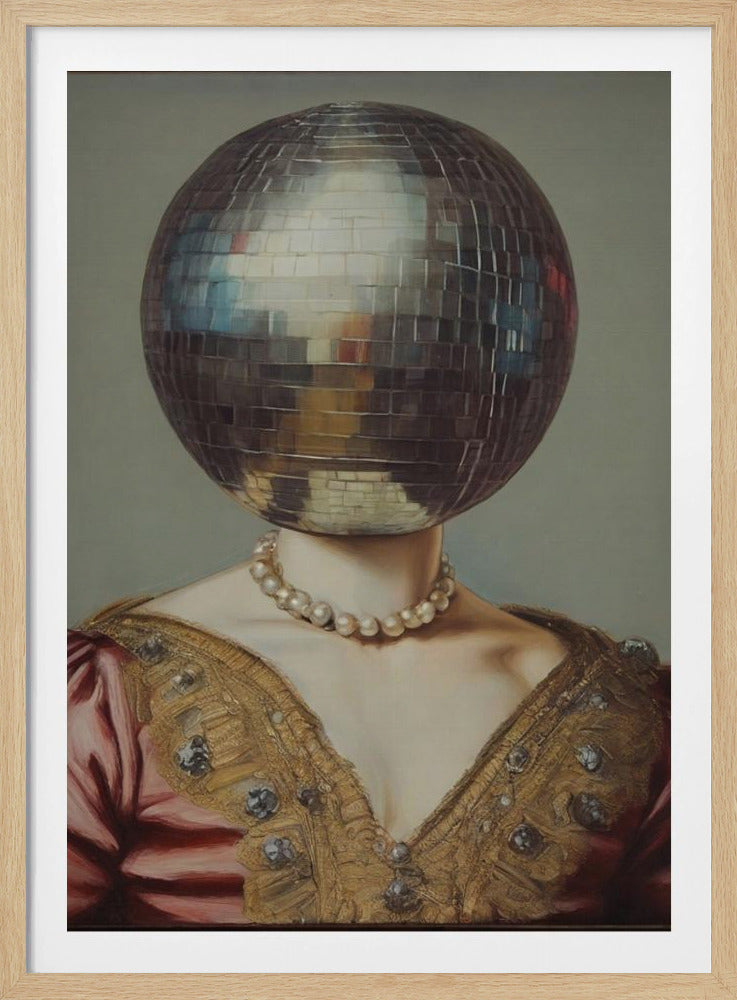 DiscoHead Queen / Veränderte Collage-Kunst | Poster