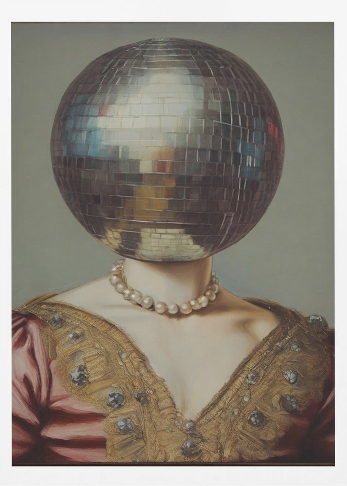 DiscoHead Queen / Veränderte Collage-Kunst | Poster