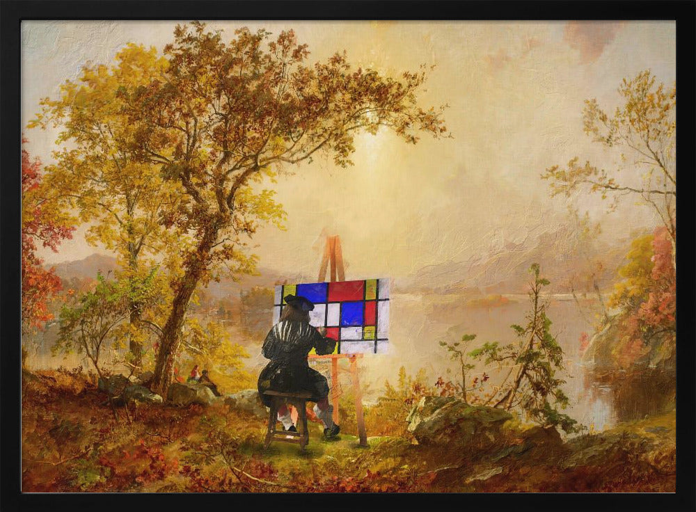 Kubistische Landschaft | Poster