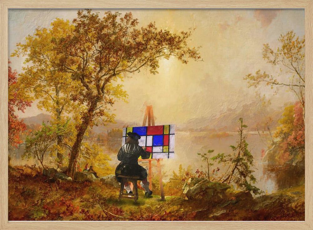 Kubistische Landschaft | Poster