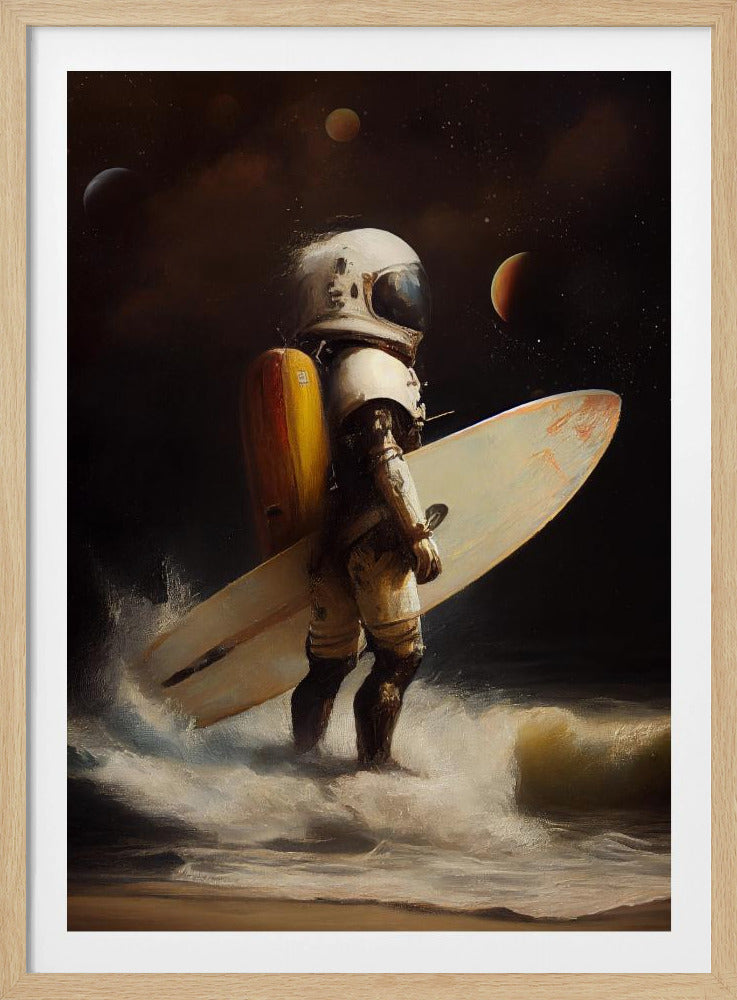 Ma journée de surf spatial | Posters - Affiche Artistique