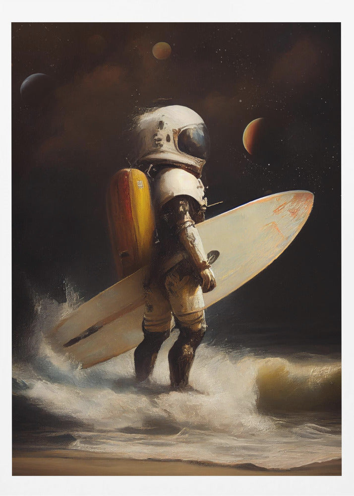 Ma journée de surf spatial | Posters - Affiche Artistique
