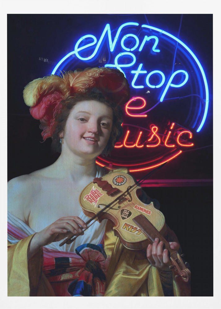Non-Stop-Musik | Poster - Kunstdruck