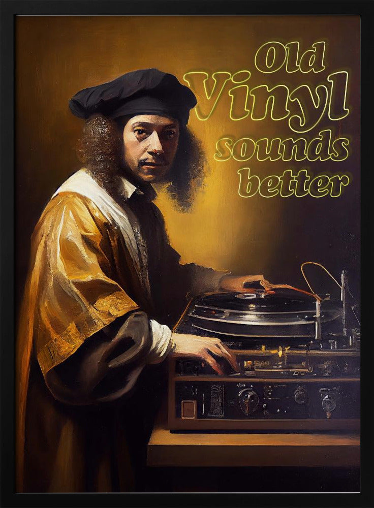 Altes Vinyl klingt besser | Poster