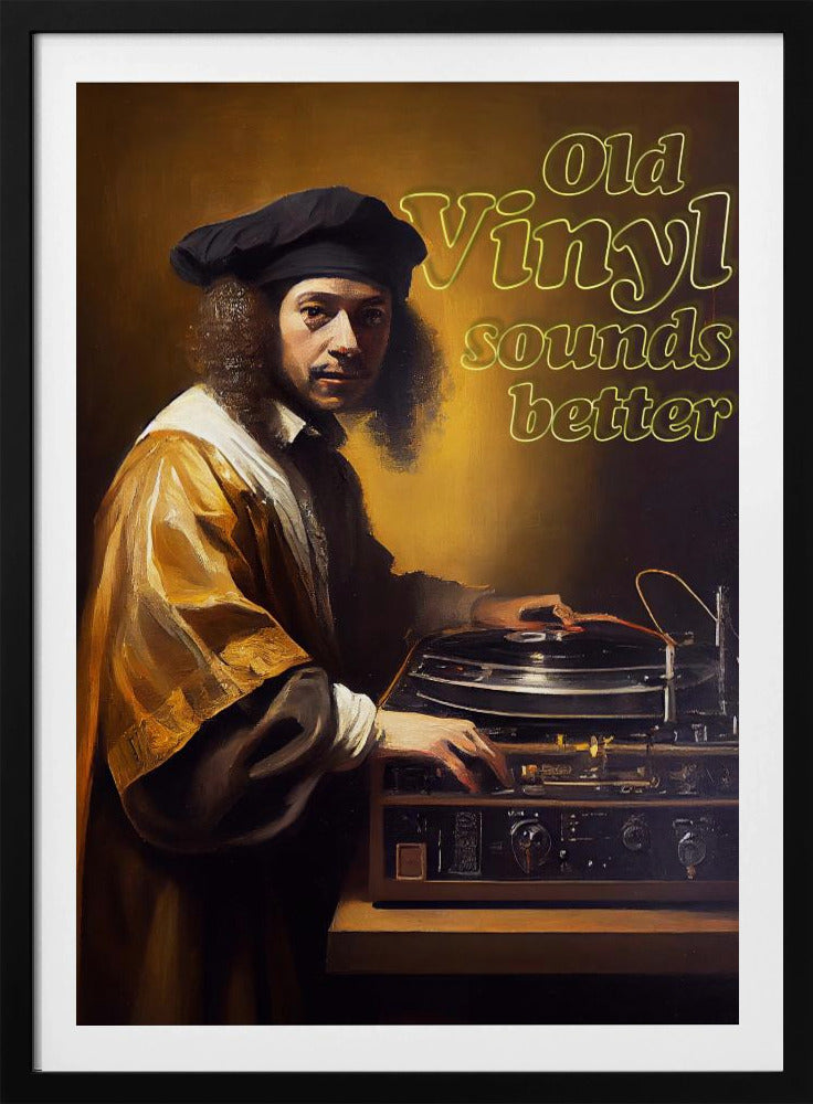 Altes Vinyl klingt besser | Poster